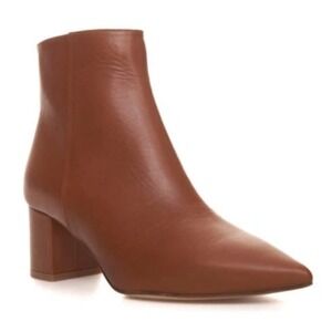 New L'AGENCE Jeanne Pointed Toe Genuine
Leather Boot in Luggage Brown
Sz 36 $595